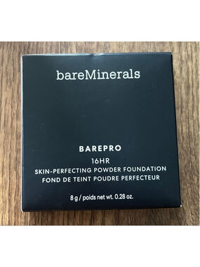 Bare minerals NIB bare pro skin protecting powder foundation medium deep 45 warm